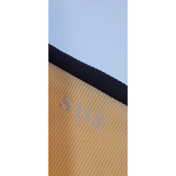 SAME Los Angeles Bottom Swim  Womens High Rise Solid Size Medium Ribbed Beige - Picture 4 of 8